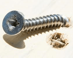 bent screw